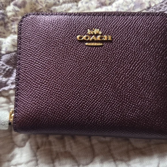 Coach F29170 Mini Sierra Metallic Raspberry Satchel & F29444 Small Wallet - Picture 7 of 9